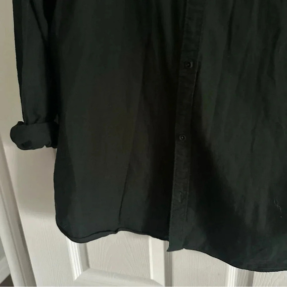 Size XL Jack & Jones JJEGINGHAM Dark Green Olive Dress Shirt - Picture 5 of 6